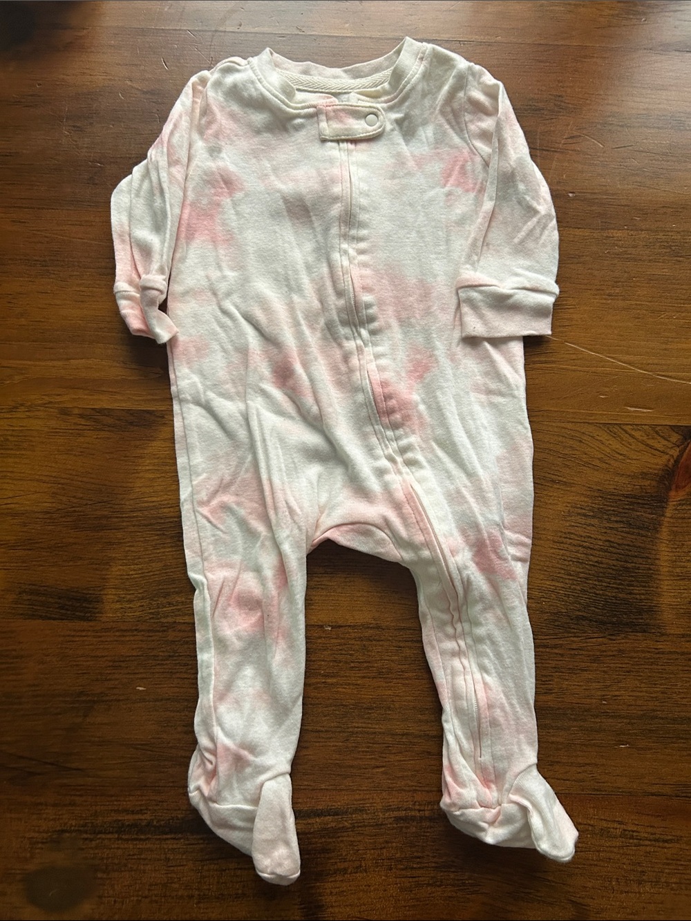 Baby Girl Sleeper - Pink tie dye